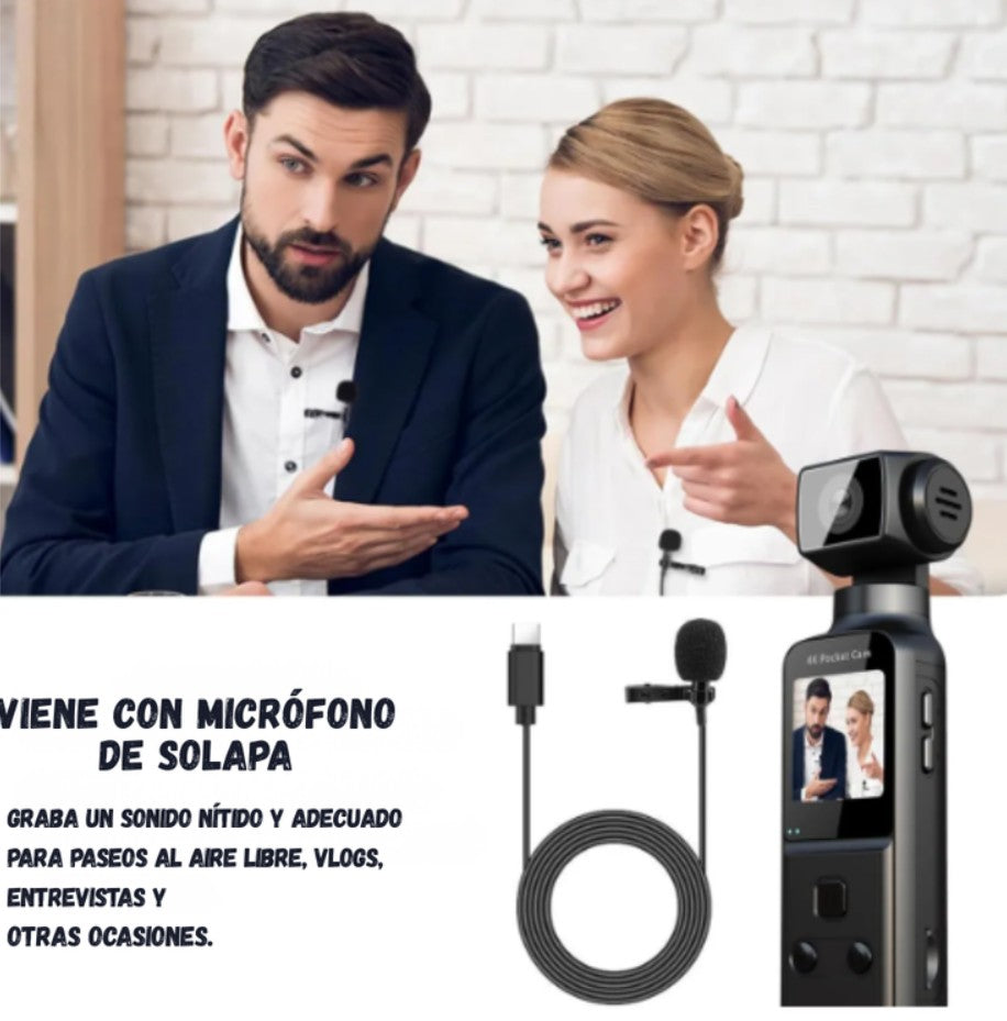 Cámara Deportiva Pocket Portátil 4k Multifuncional Wifi