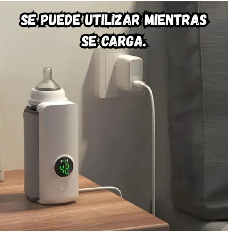 Calentador De Biberon Portatil Inalambrico Recargable Blanco