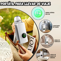 Calentador De Biberon Portatil Inalambrico Recargable Blanco