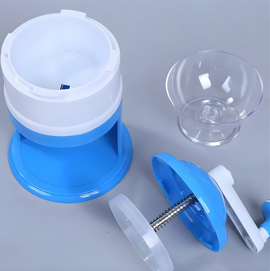 Máquina trituradora de hielo manual fácil y rápida para granizados