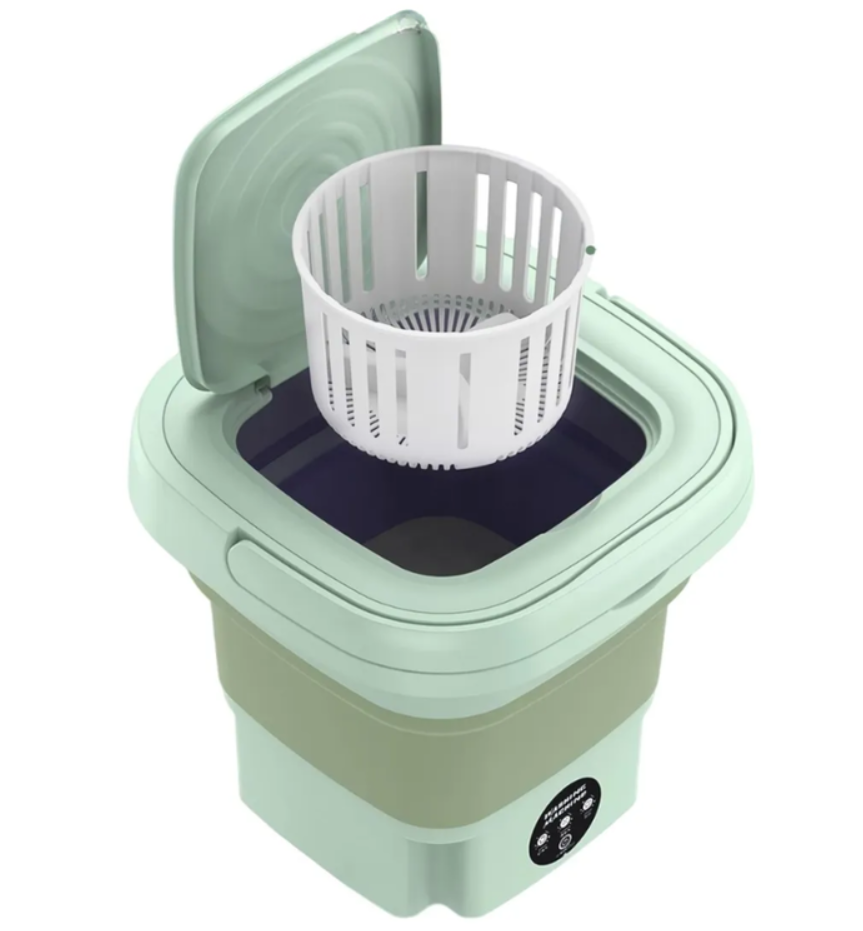 Mini Lavadora Portátil Plegable Práctica y Fácil de Transportar 9Lts