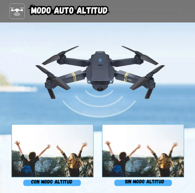 Drone 998 W Plegable Camara HD 720p Wifi Control Remoto