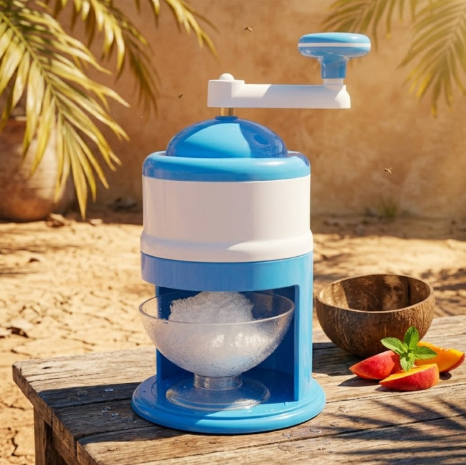 Máquina trituradora de hielo manual fácil y rápida para granizados