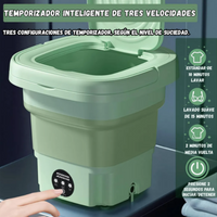 Mini Lavadora Portátil Plegable Práctica y Fácil de Transportar 9Lts