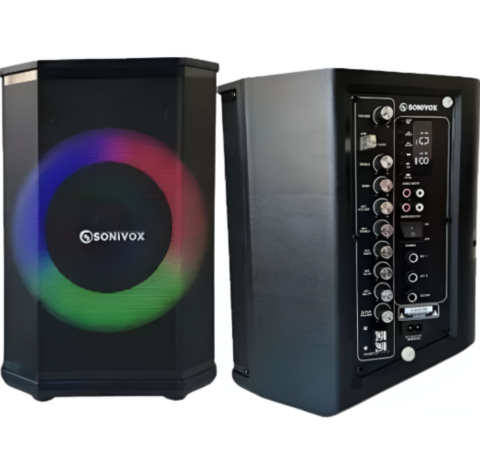Cabina De Sonido Activa Profesional Sonivox Vs-ssac101 Negro