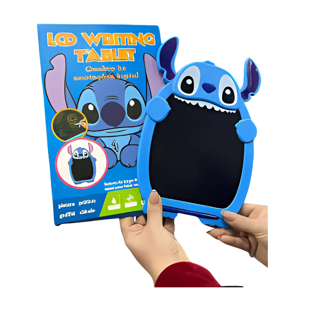Pizarra Magica Lcd Multicolor Dibujos Stitch Azul