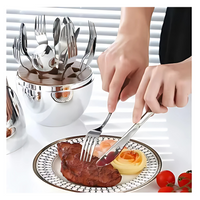 Juego De Cubiertos 24pcs Acero Inoxidable Estuche Huevo