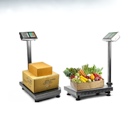 Báscula Digital Industrial 100kg Plataforma Acero Reforzada