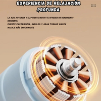 Masajeador Muscular Electrico Gun Tipo Pistola 3 Cabezales  LM-130