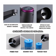 Bomba Dispensador De Agua Electrico Portatil Recargable Usb