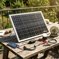 Panel Solar Portátil 120W USB Carga Rápida Energía Portátil 1825 cllamp