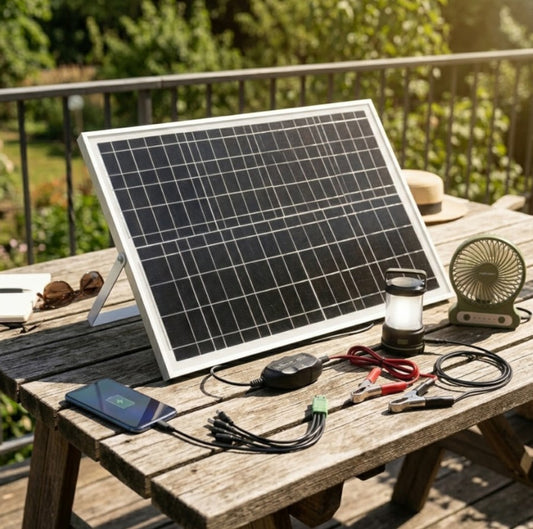 Panel Solar Portátil 120W USB Carga Rápida Energía Portátil 1825 cllamp