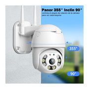 Camara De Seguridad Para Exterior 360° Impermeable 1080p
