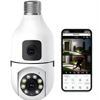 Camara De Seguridad Doble Lente Tipo Bombillo Wifi V380 Pro
