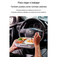 Lonchera Eléctrica Para Carro Y Oficina Porta Comida 110V 12v