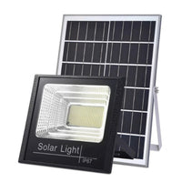 "Reflector Solar Led Jortan 1200w Ip67 Exterior Kit Con Panel 6v Gris Oscuro Blanco Frío "