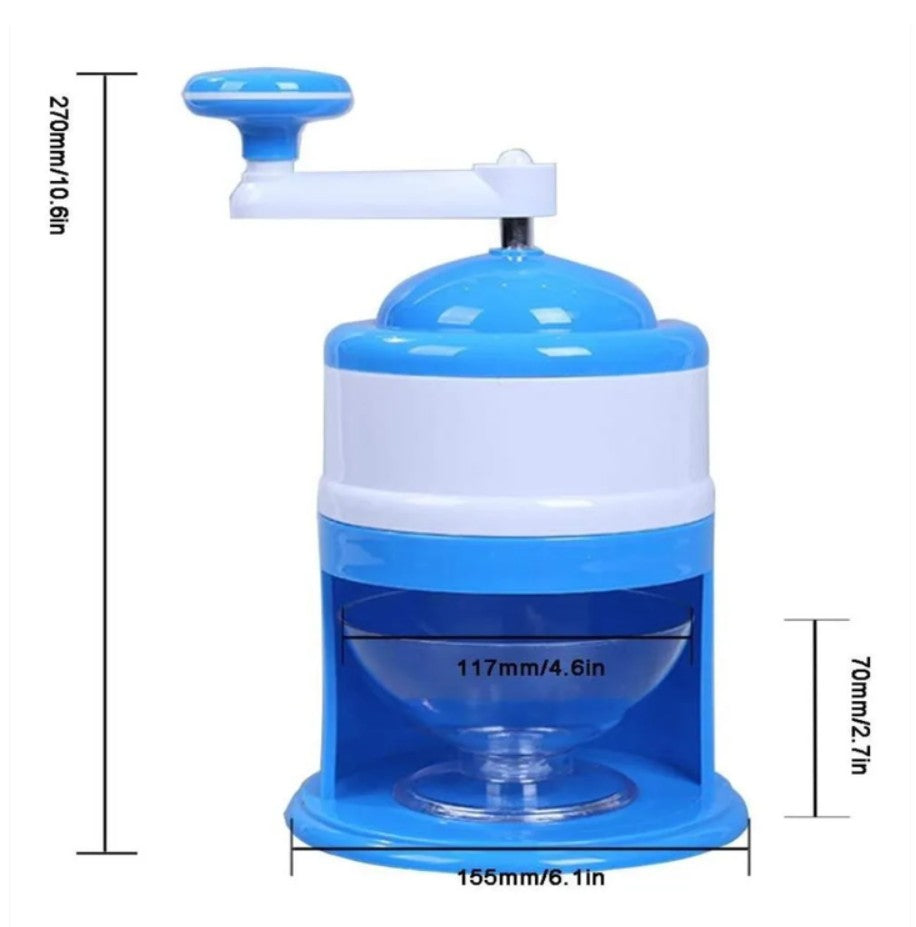 Máquina trituradora de hielo manual fácil y rápida para granizados