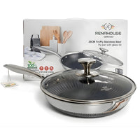 Sartén Renahouse RH24 24cm Acero Inoxidable con Tapa