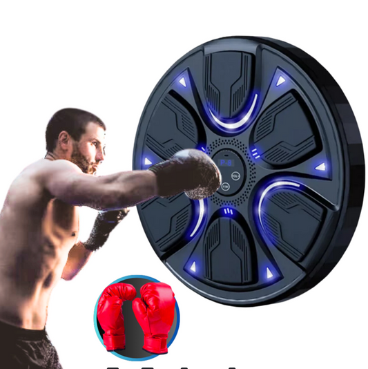 "Máquina De Boxeo Tablero Musical Luz Led Bluetooth + Guantes "