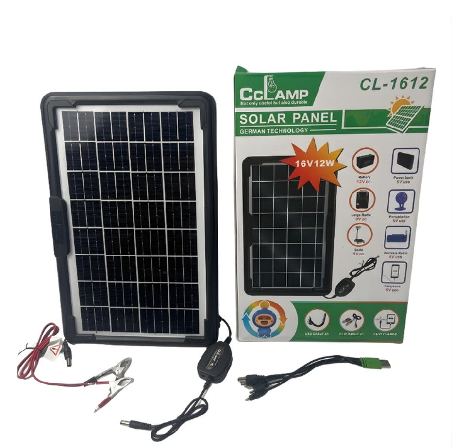 Panel Solar CL0912 Portátil Ideal Apagones Viajes