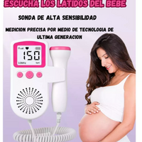 Pulsómetro Doppler Para Bebés Y Embarazadas Color Azul- Rosa