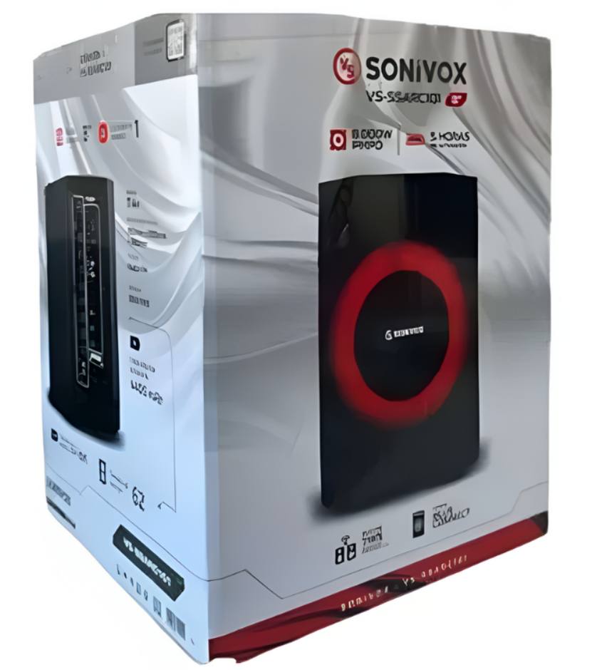 Cabina De Sonido Activa Profesional Sonivox Vs-ssac101 Negro
