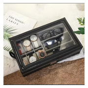 Organizador Relojes Gafas Joyero Estuche Caja 6+3 Espacios