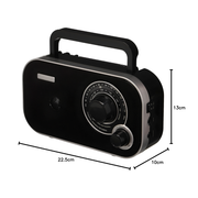 Radio Portatil Am Fm Auxiliar Nanotec Retro Vintage
