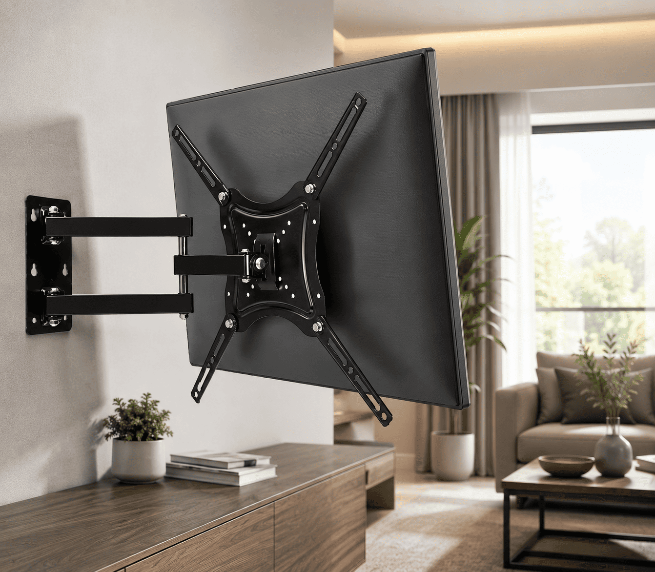 Soporte Tv Brazo Movil 14 A 55 Pulgadas Base Tv Articulada