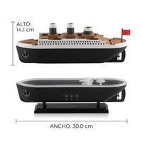 Humidificador Difusor Barco Titanic Led Mas Esencia