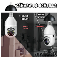 Camara Vigilancia Interior Tipo Bombillo Inteligente Vision Nocturna