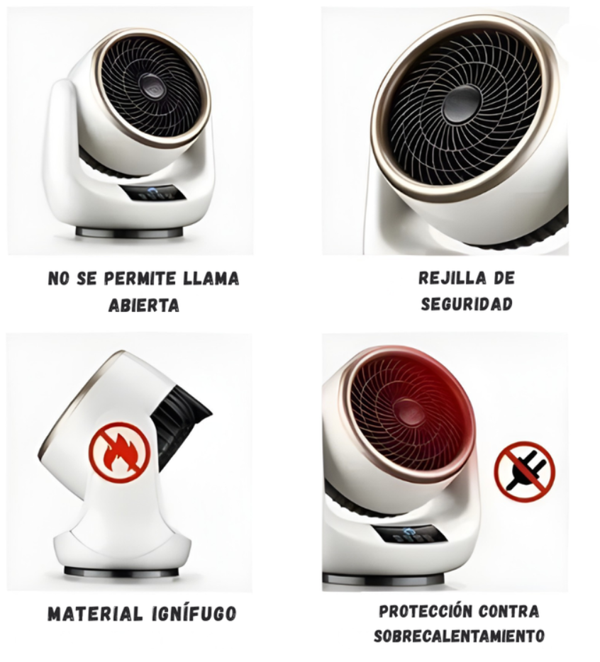 Calefactor Calentador Electrico De Ambiente Portatil 1500w