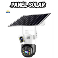 Camara Doble lente Panel Solar Simcard 4g Impermeable