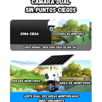 Camara Doble lente Panel Solar Simcard 4g Impermeable