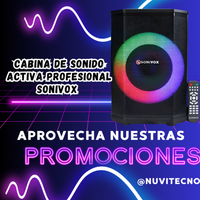 Cabina De Sonido Activa Profesional Sonivox Vs-ssac101 Negro