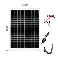 Panel Solar Portátil 120W USB Carga Rápida Energía Portátil 1825 cllamp
