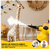 Limpiador A Vapor Portátil Multiusos Con Accesorios Amarillo