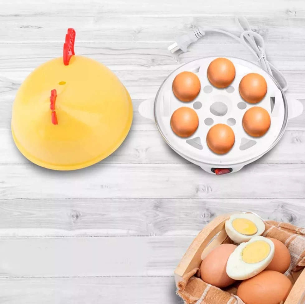 Hervidor De Huevos Eléctrico Gallina 6 Huevos Color Amarillo