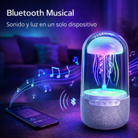 "Lámpara Led Medusa Parlante Bluetooth Luz Rgb Ambiental "