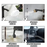 Limpiador A Vapor Portátil Alta Potencia Multiusos Con Accesorios