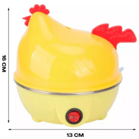 Hervidor De Huevos Eléctrico Gallina 6 Huevos Color Amarillo