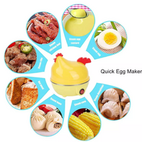 Hervidor De Huevos Eléctrico Gallina 6 Huevos Color Amarillo