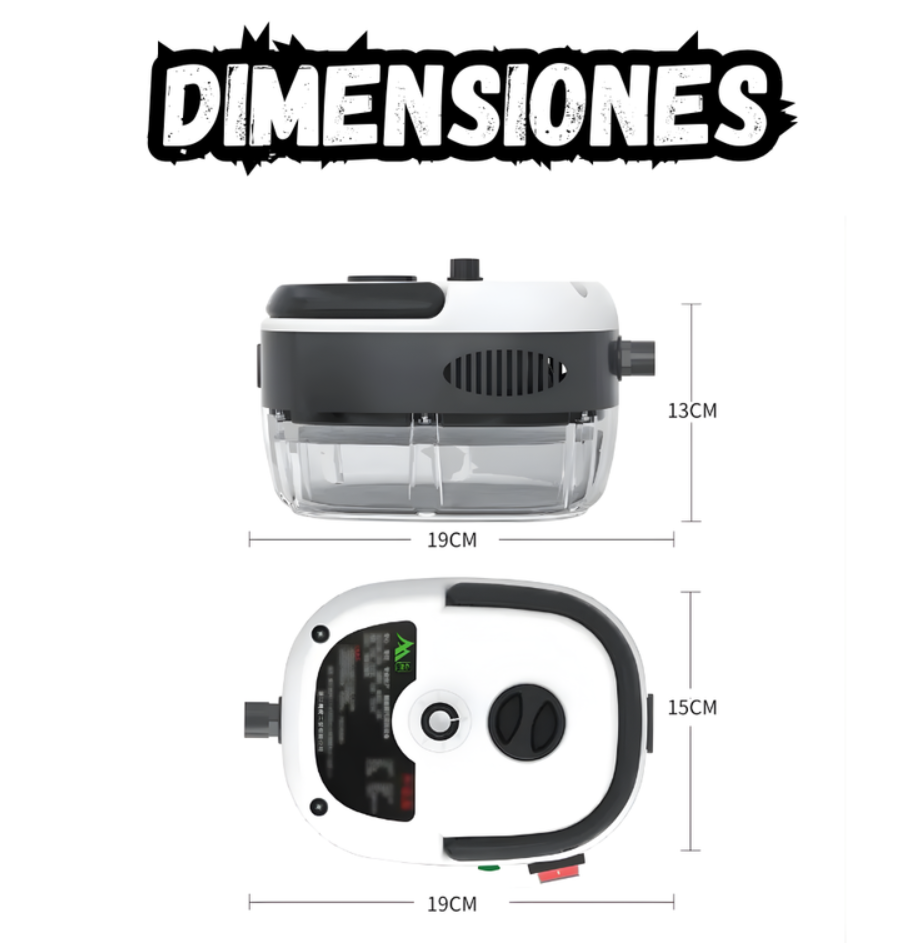 Limpiador A Vapor Portátil Alta Potencia Multiusos Con Accesorios