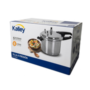 Olla A Presión Kalley 6 Litros 5 Sistemas De Seguridad 6lts