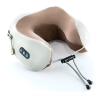 Almohada Masajeadora Cervical Cuello Viaje Recargable Calor Blanco 5v
