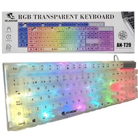 Teclado Mecánico RGB Transparente T20 – Diseño Gamer Profesional