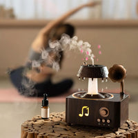 Humidificador Difusor Tocadiscos Lluvia Mas Esencia