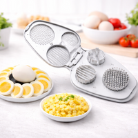 "Cortador De Huevos Y Frutas Multifuncional 3 En 1 Cocina "