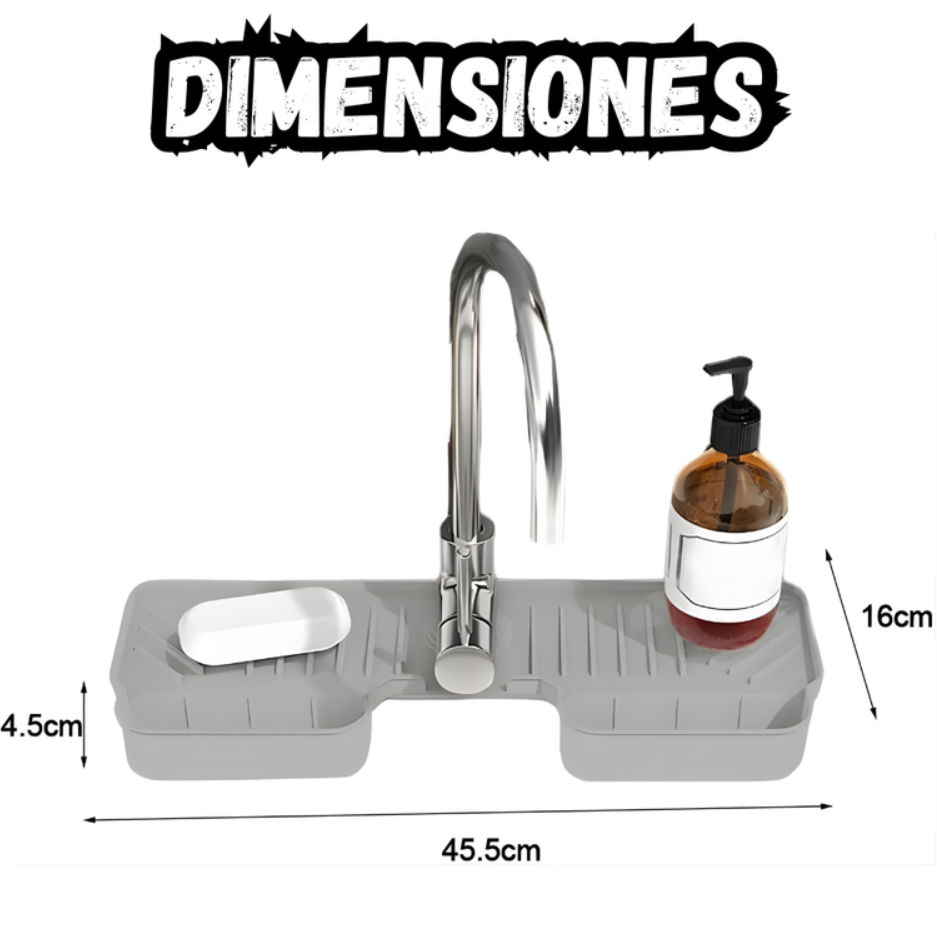 Almohadilla De Drenaje Silicona Para Grifo Antideslizante  Multiusos