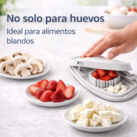 "Cortador De Huevos Y Frutas Multifuncional 3 En 1 Cocina "